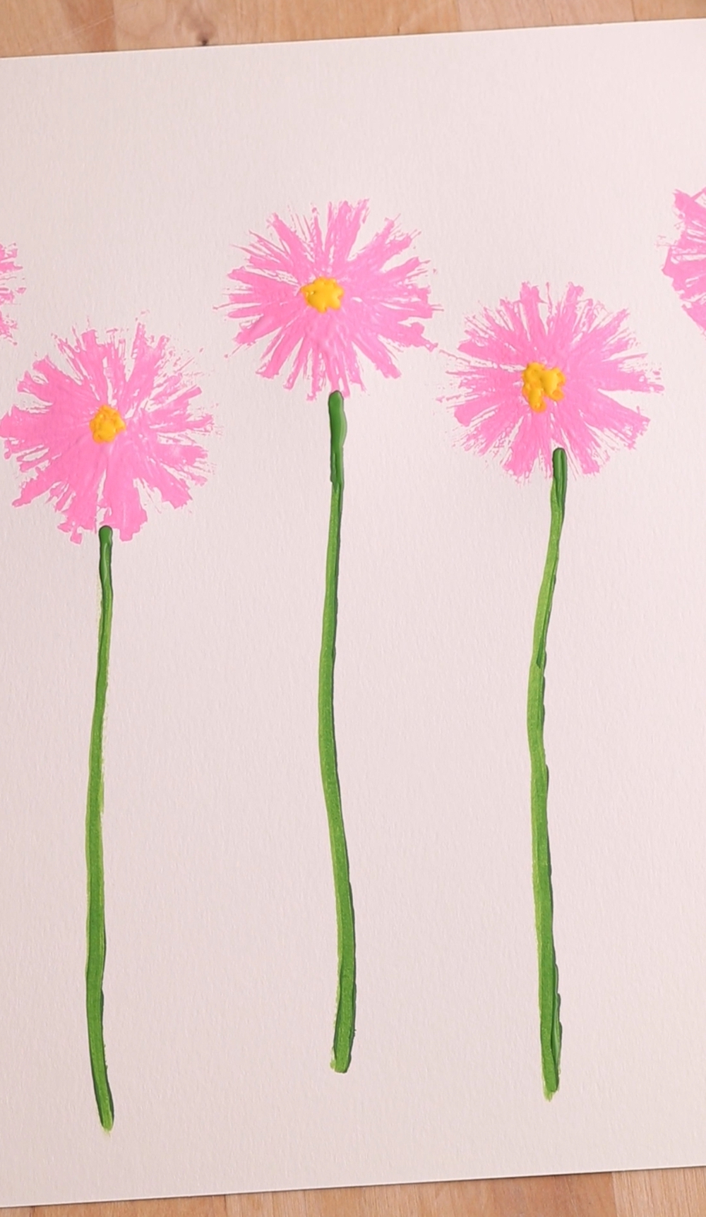 flower straw painting 