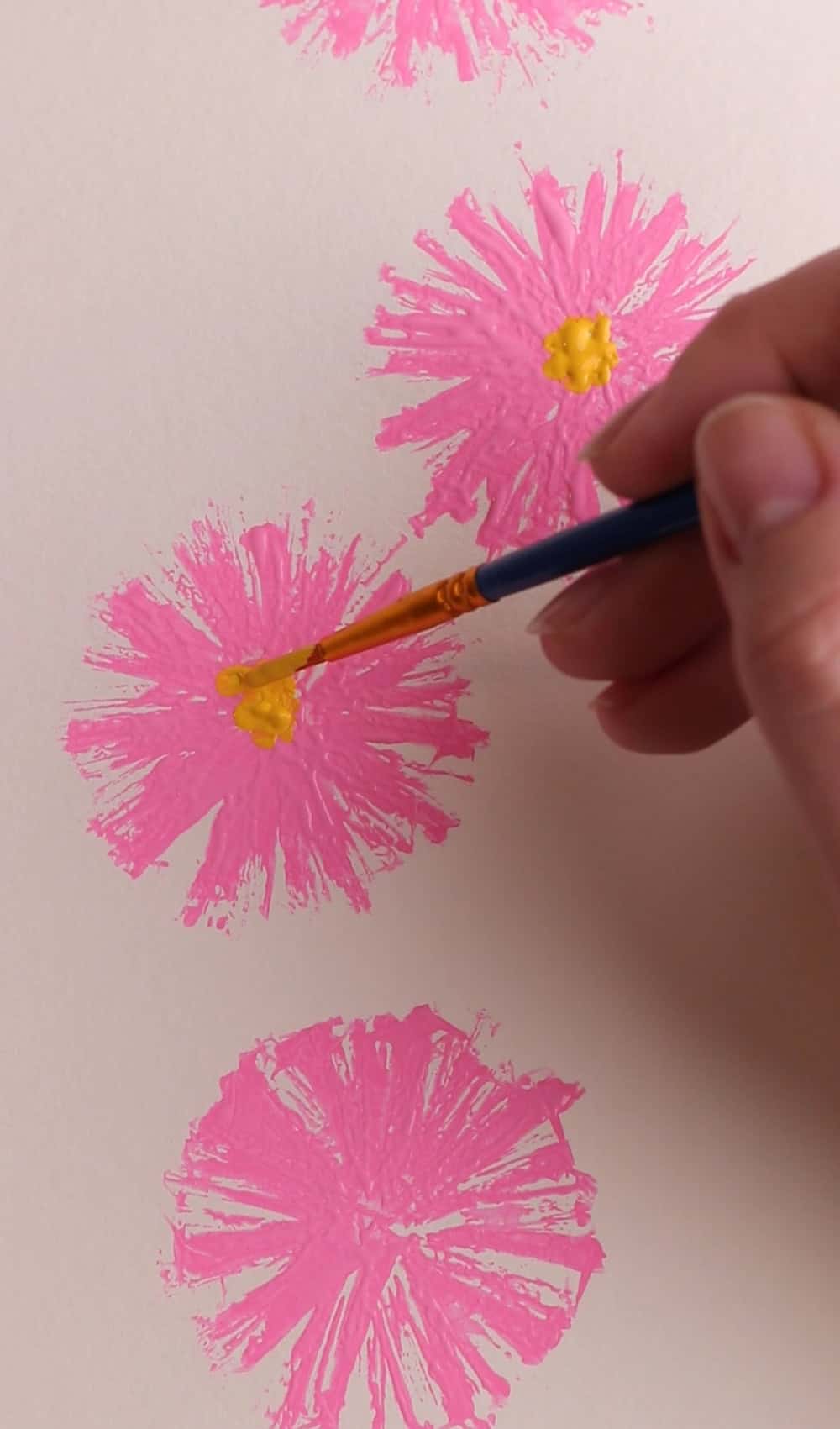 flower straw painting 