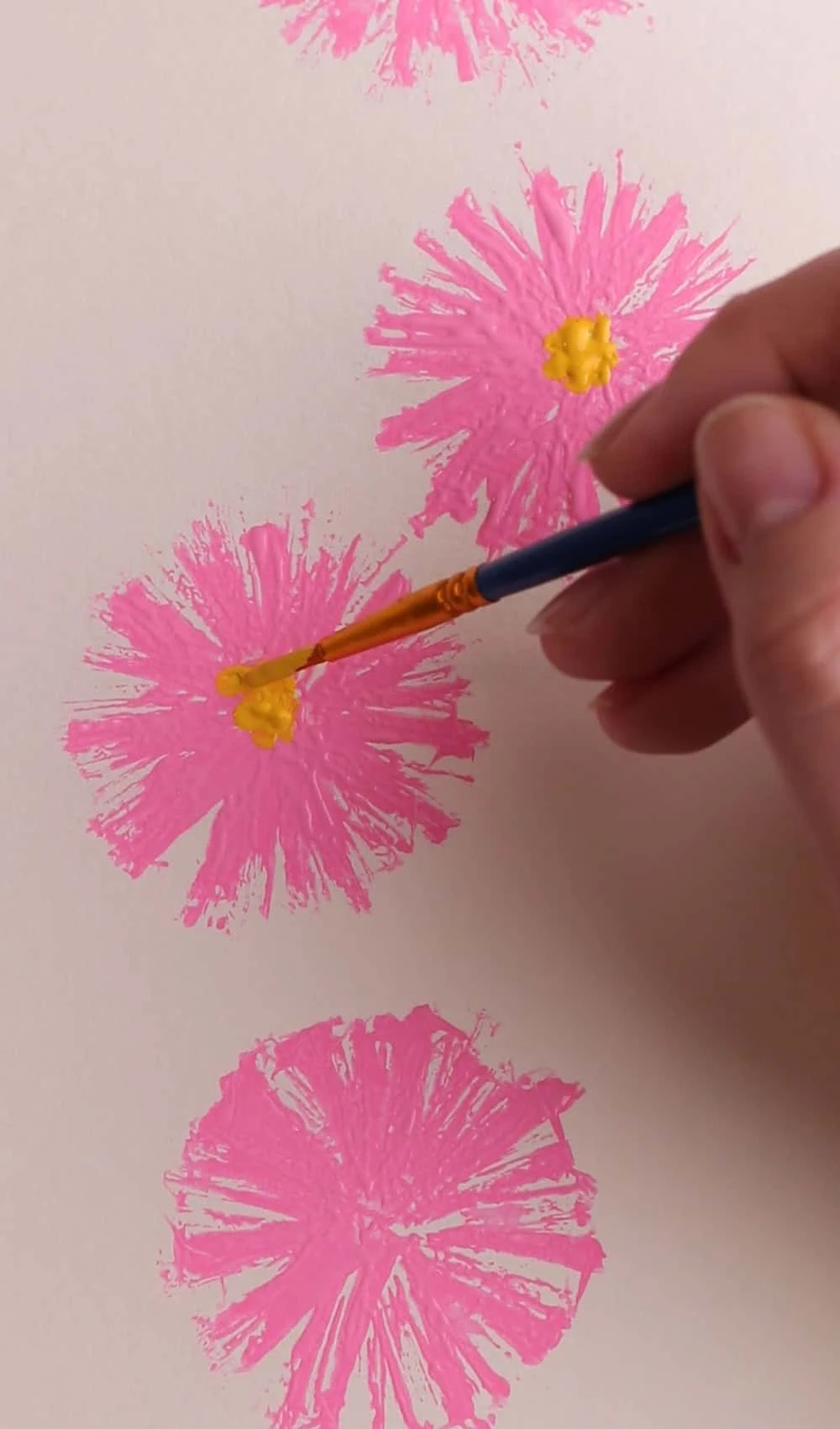 flower straw painting 
