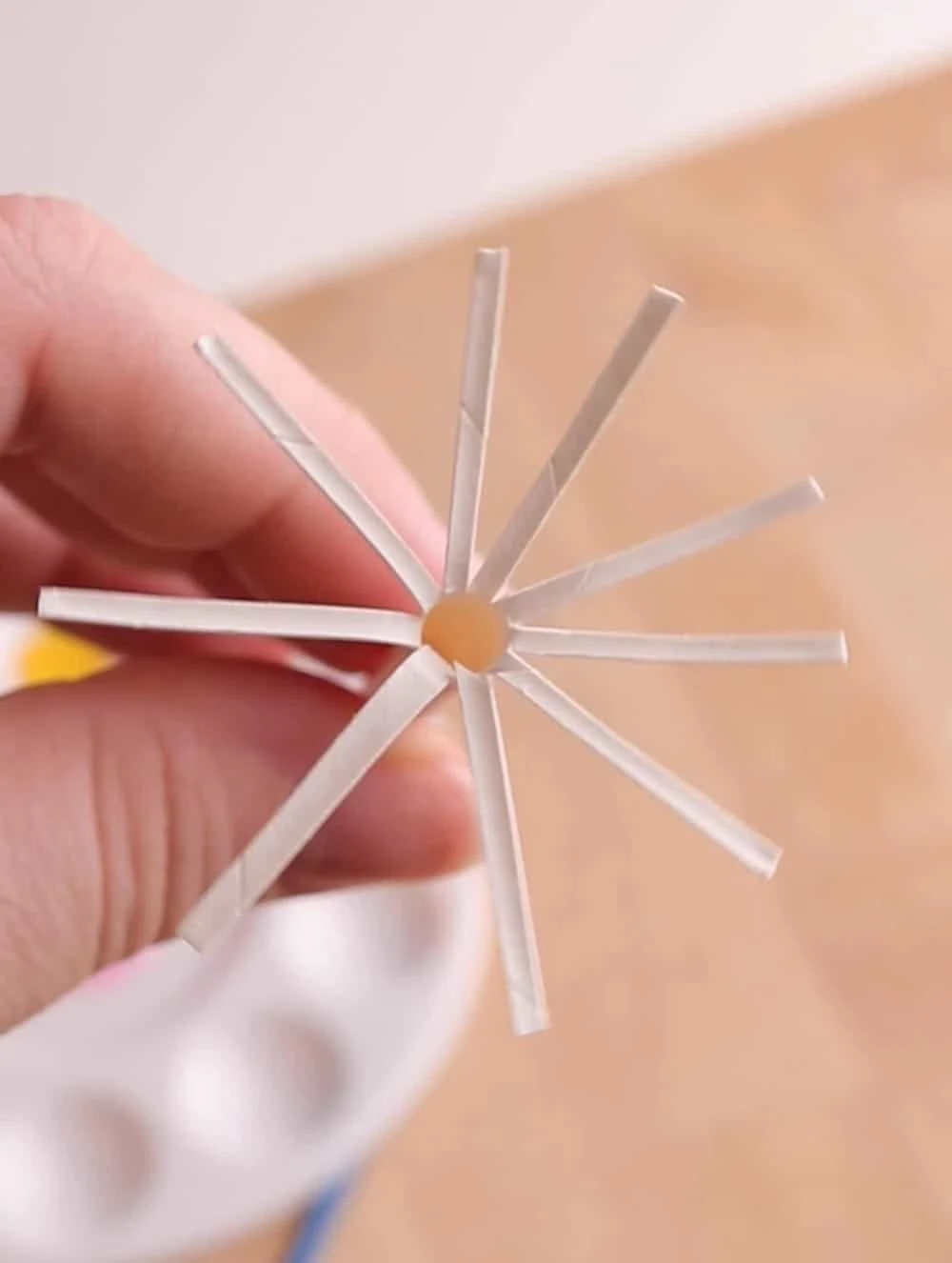 flower straw painting 
