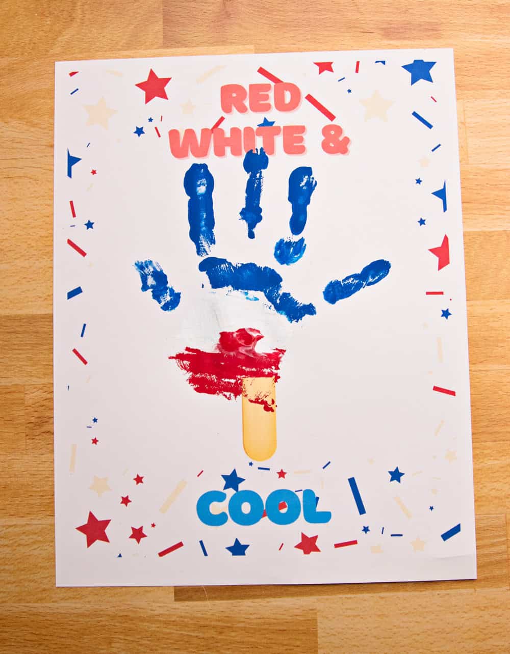 4th july handprint