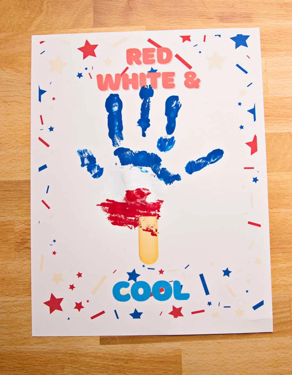 4th july handprint