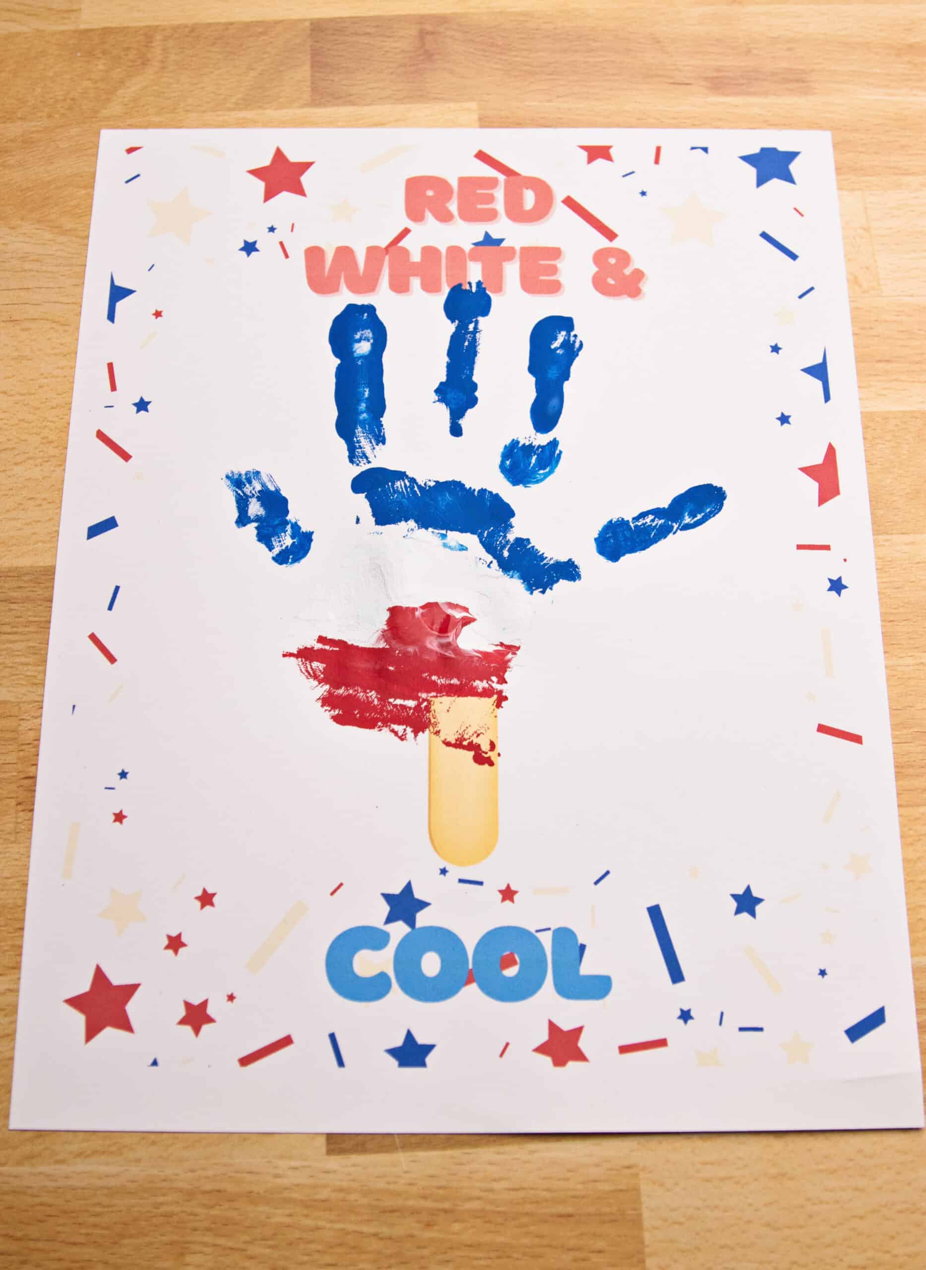 4th july handprint