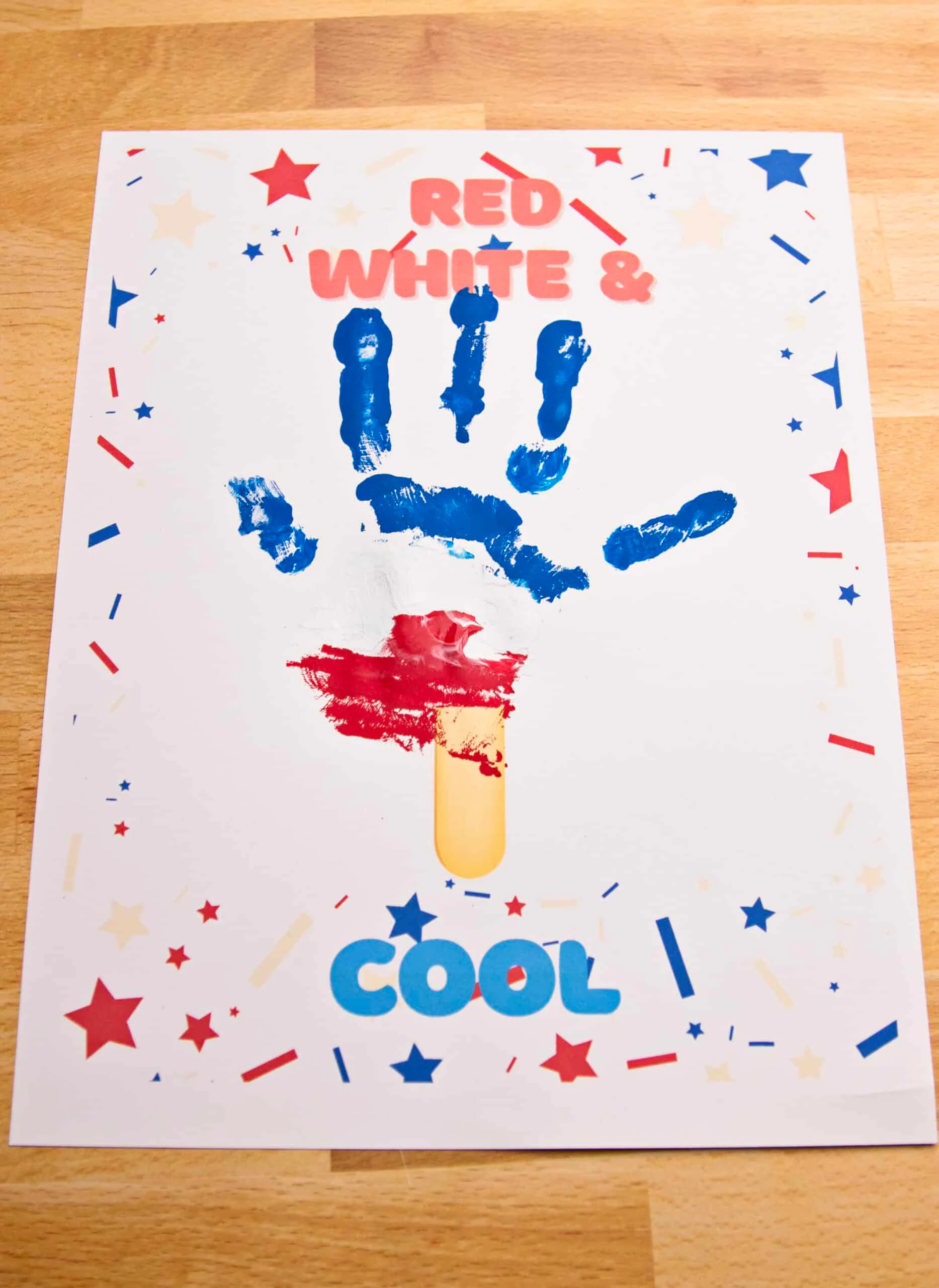 4th july handprint