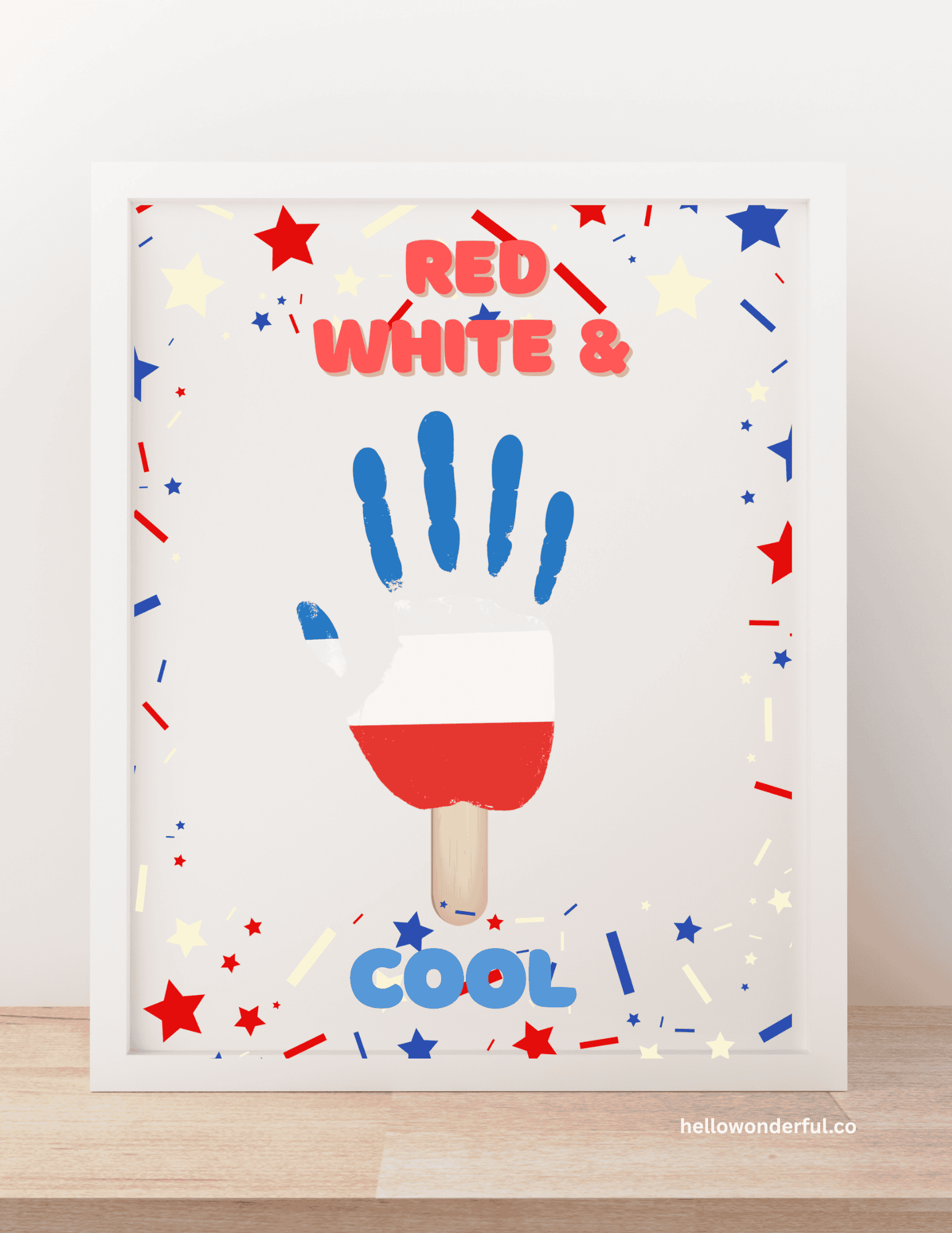 4th of July Handprint Craft