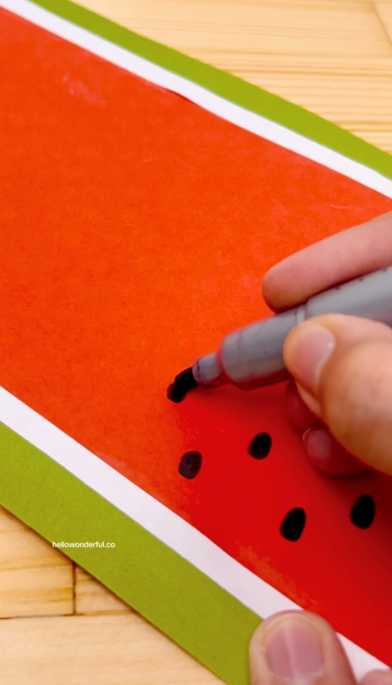 watermelon paper fan