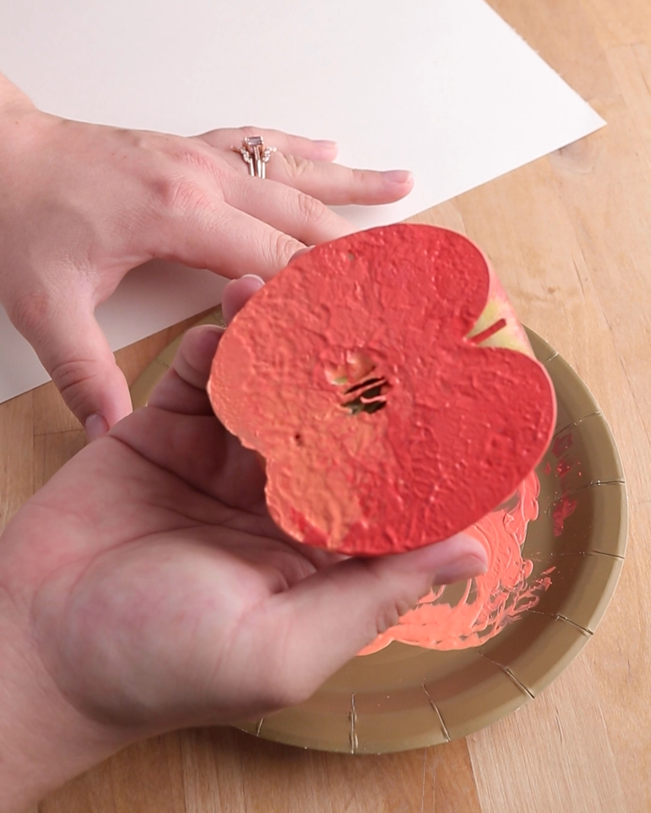 apple fruit stamping