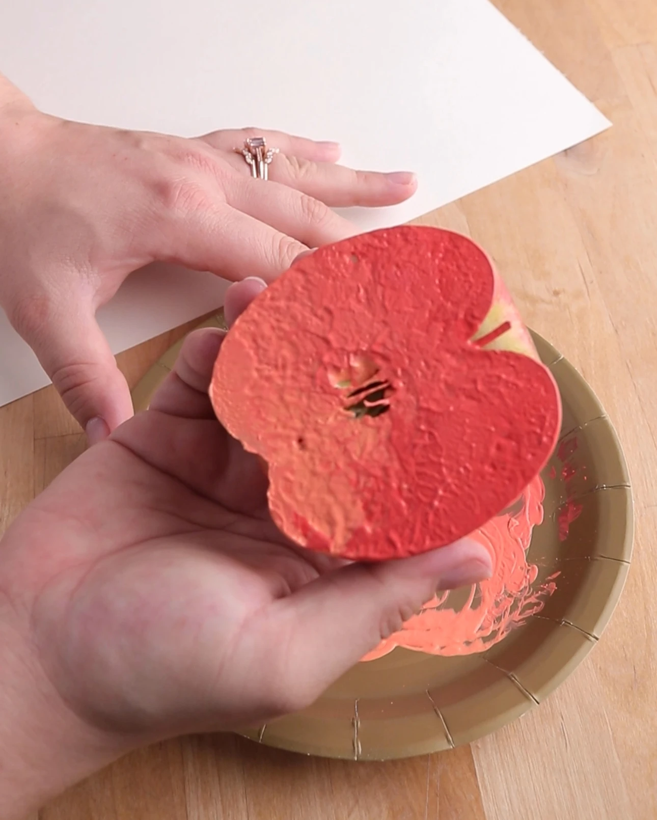 apple fruit stamping