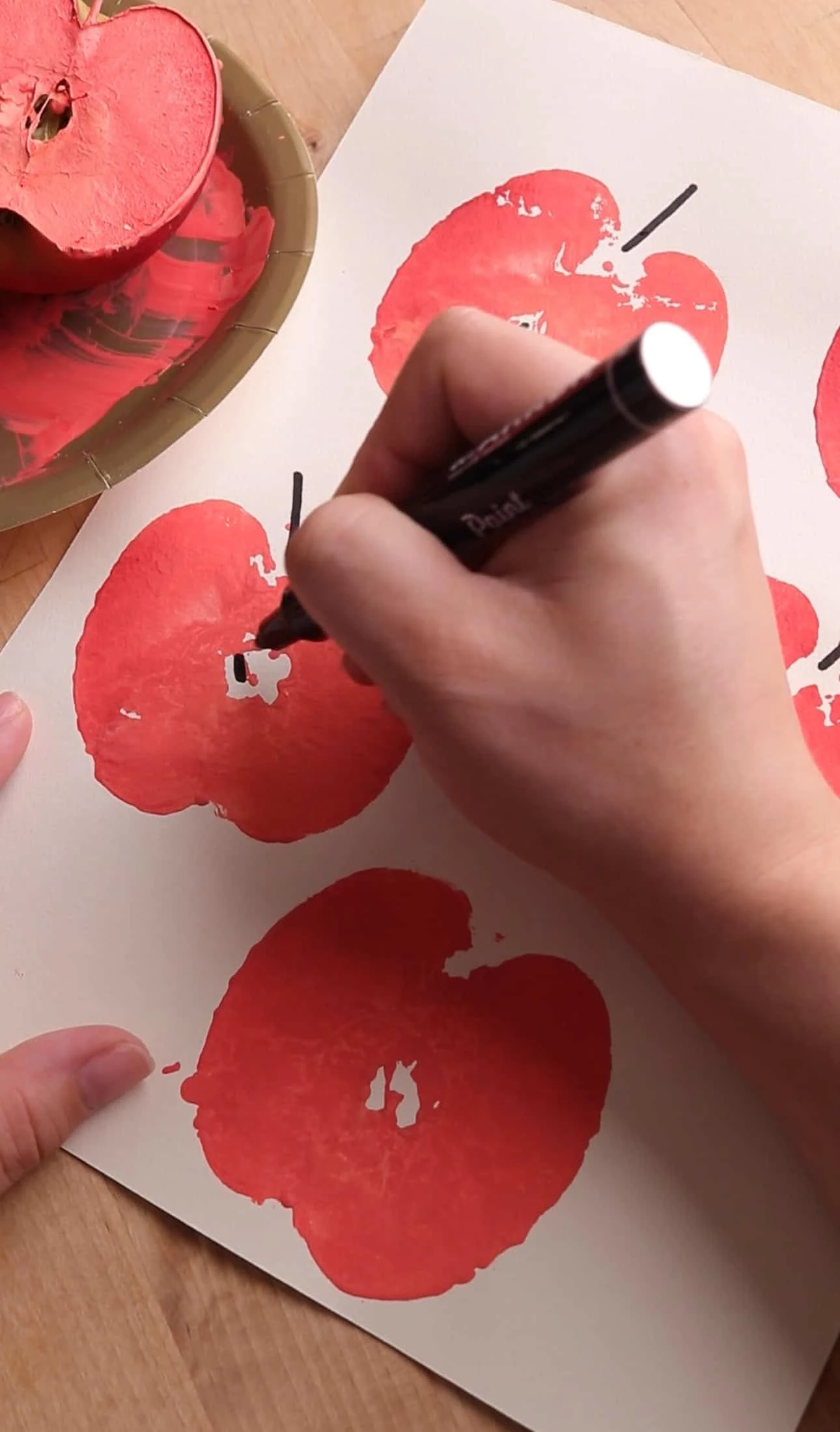 apple fruit stamping