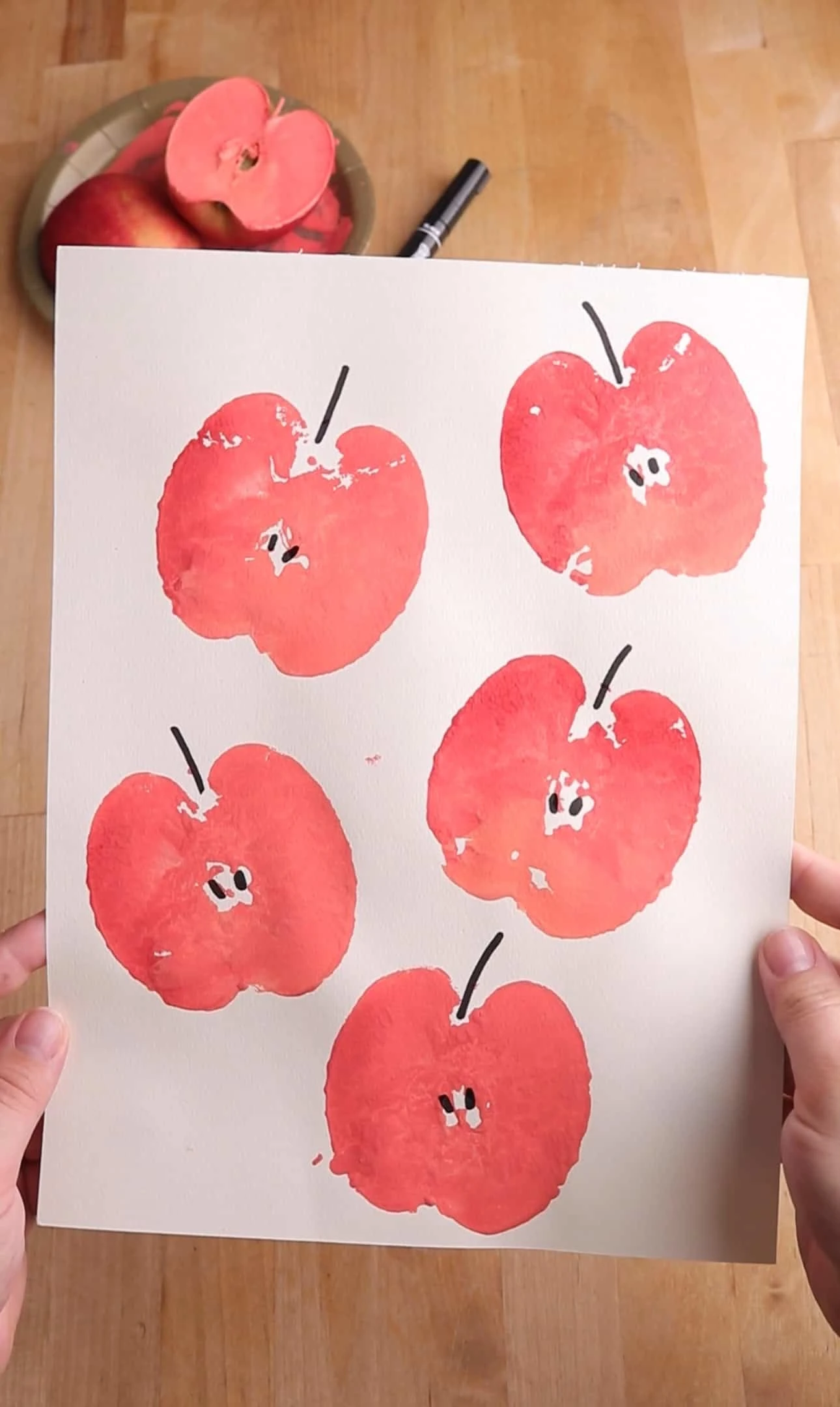 apple fruit stamping