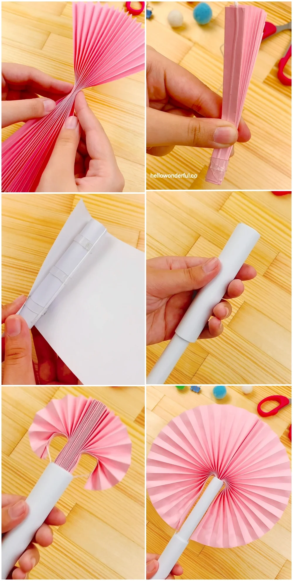 diy paper fan