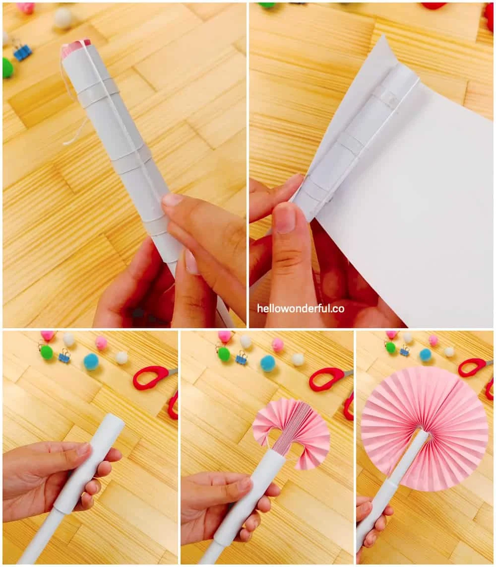 DIY Paper Accordion Fan