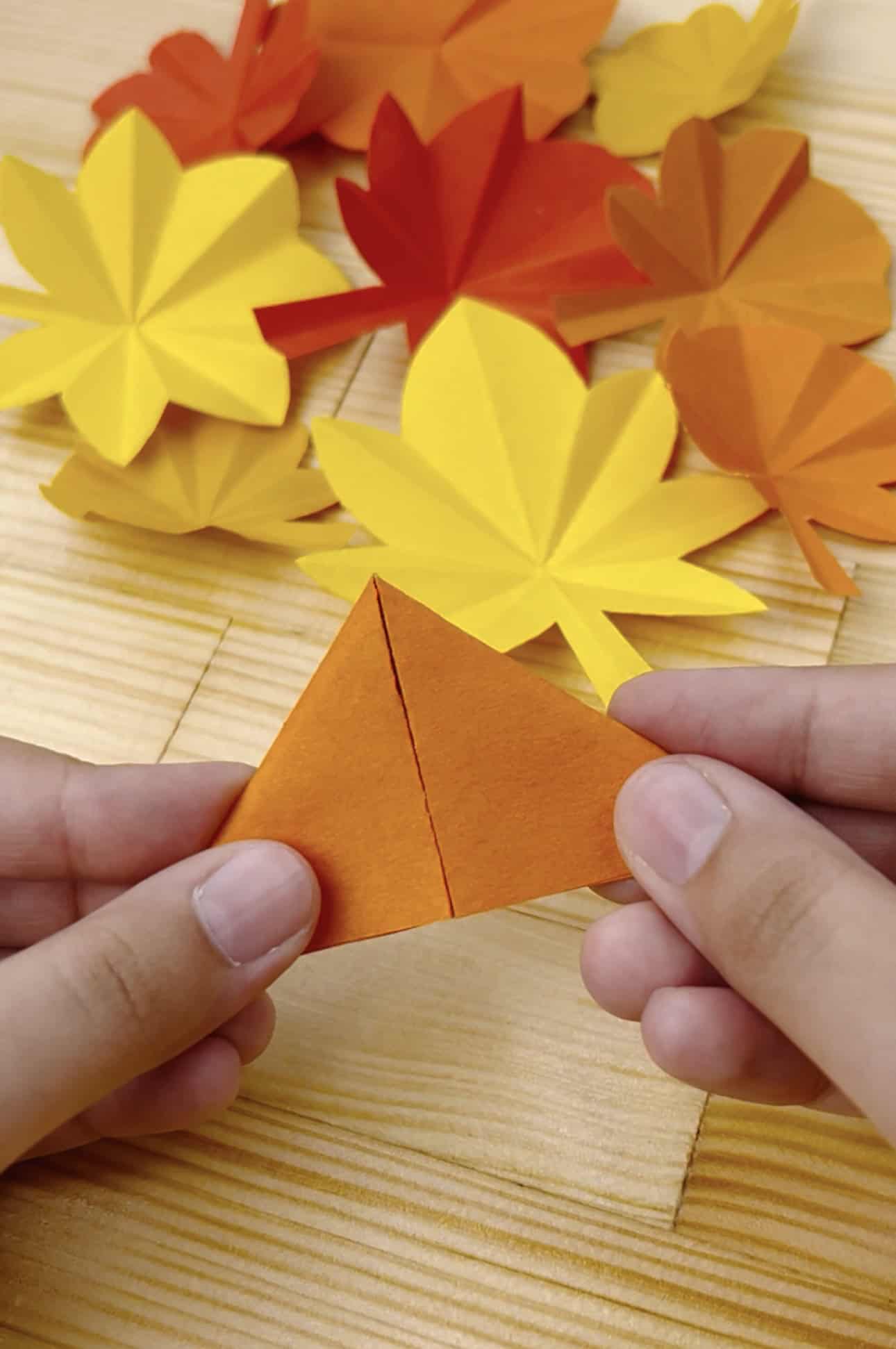 fall paper leaves