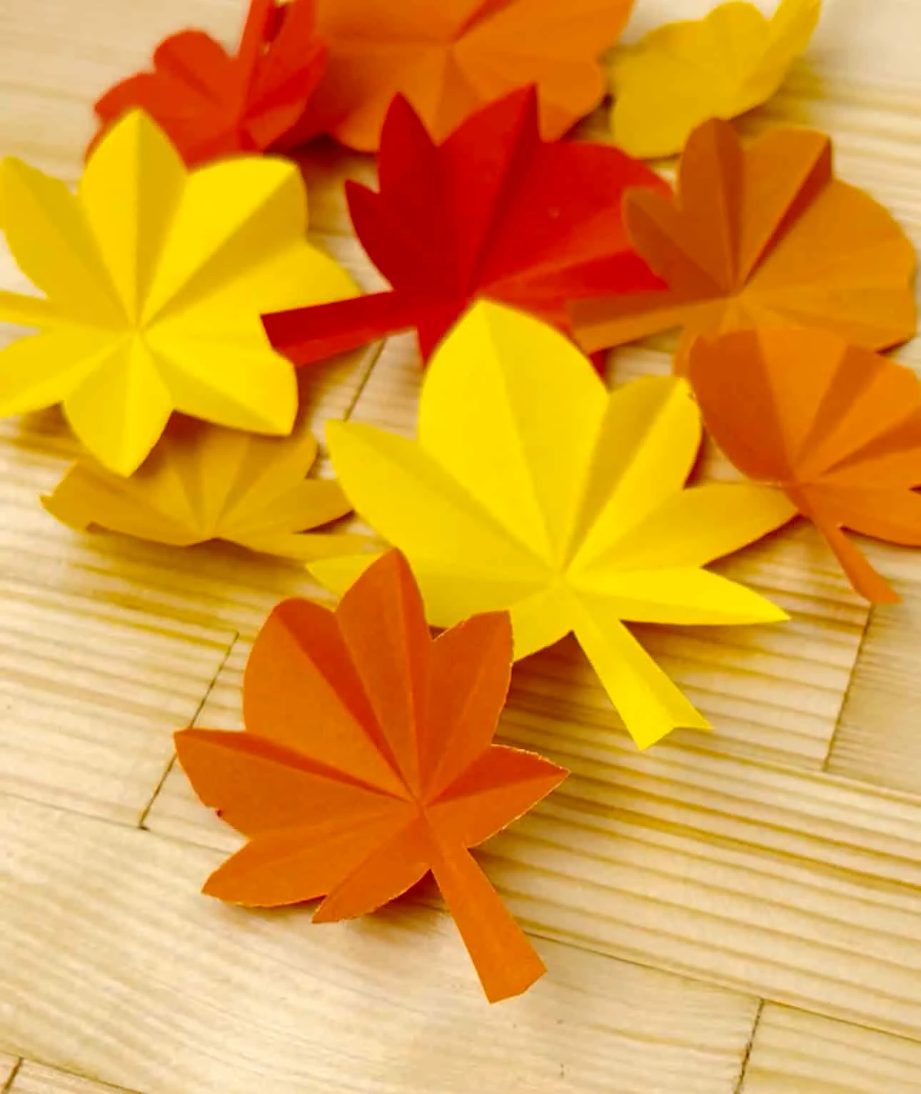 fall paper leaves