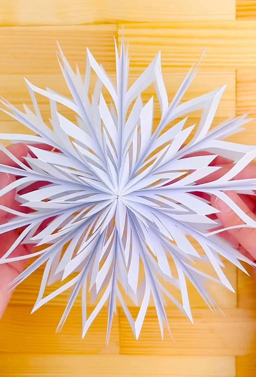 3D Paper Snowflake Craft