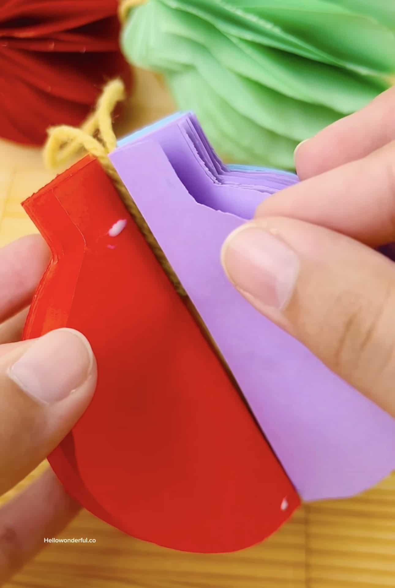 DIY Honeycomb Paper Ornaments