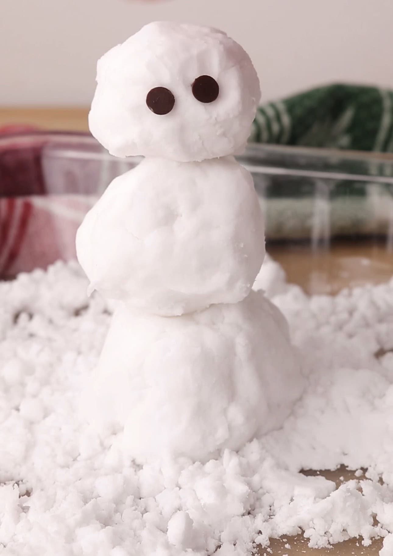 baking soda snow