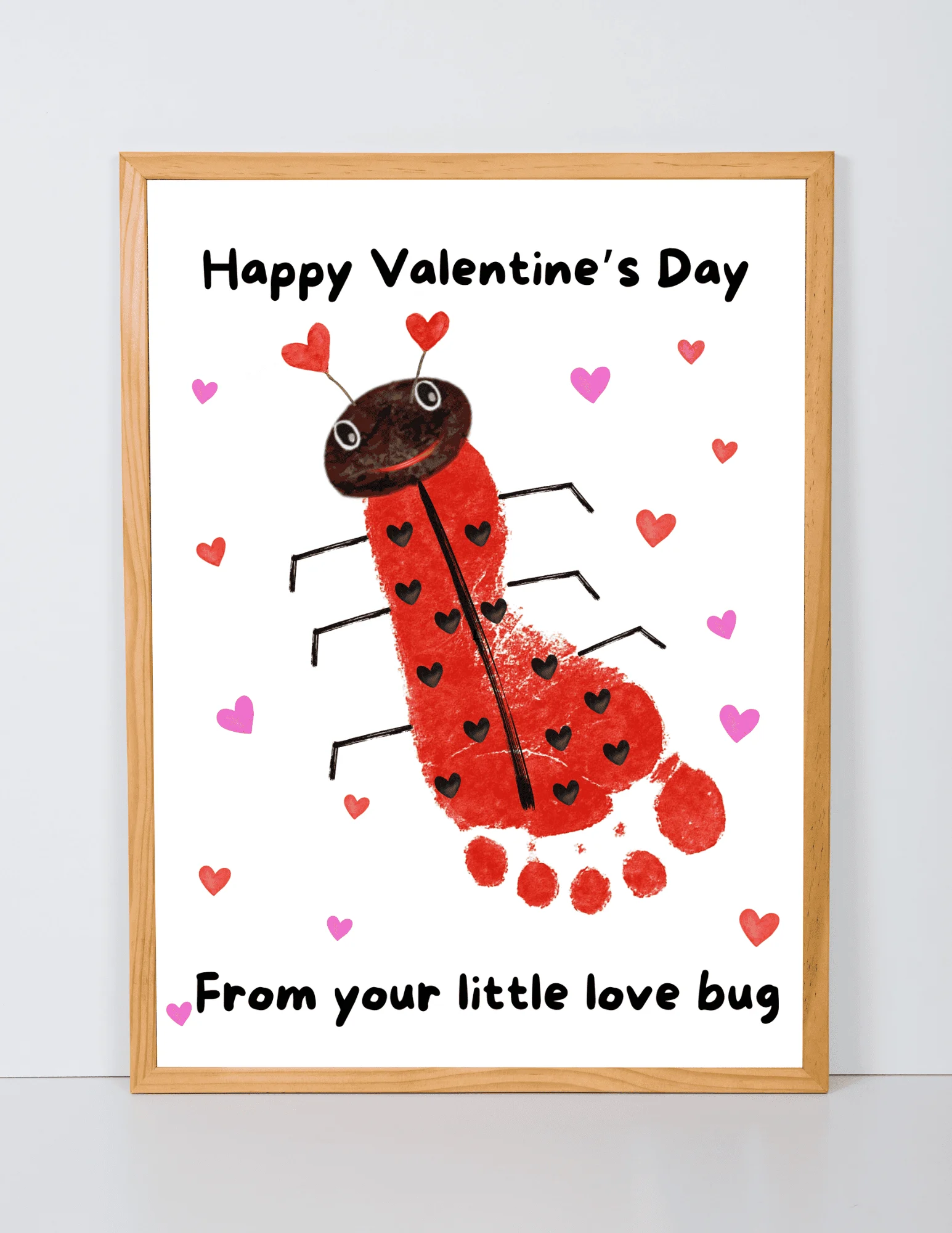 Ladybug Footprint Art