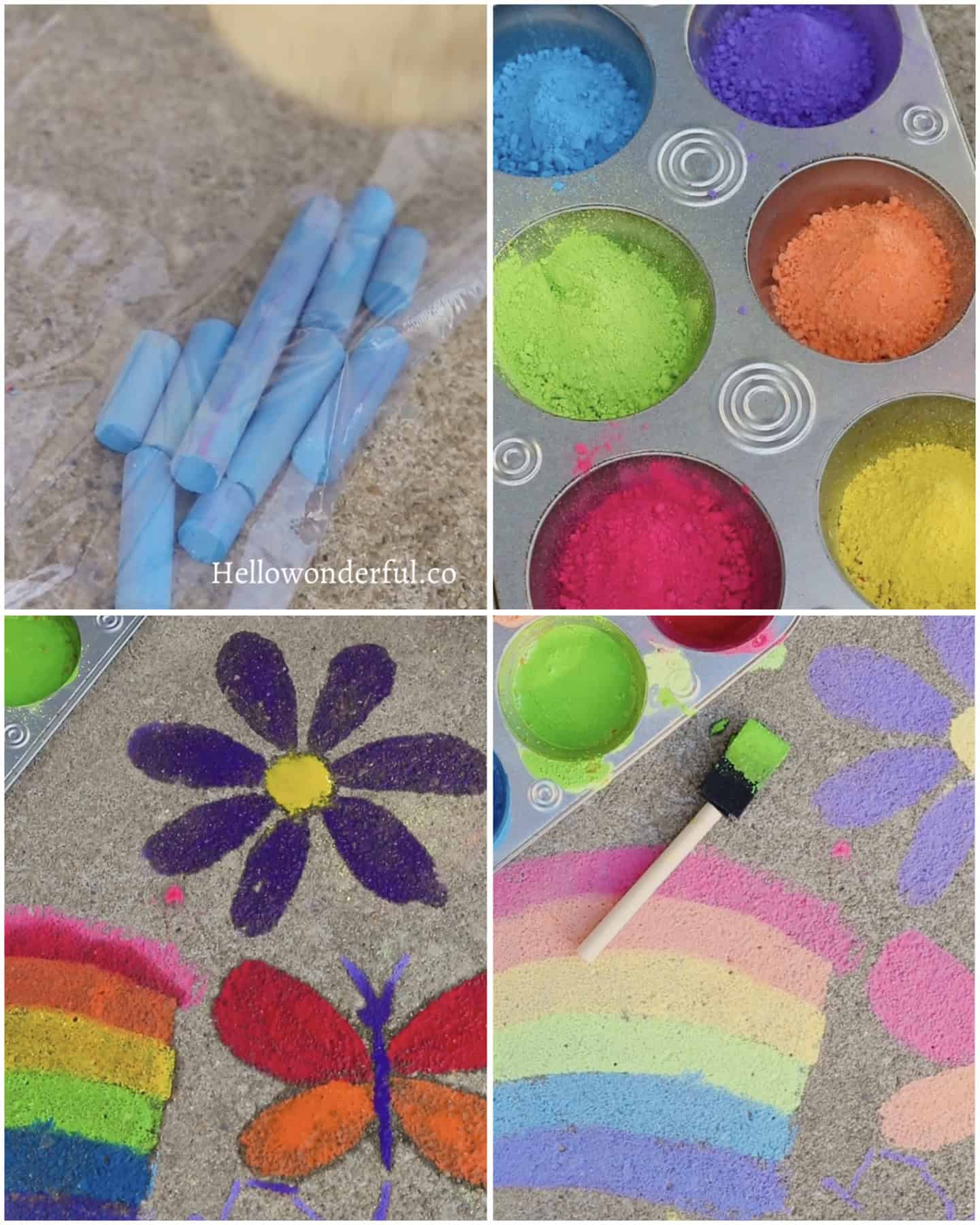 DIY Sidewalk Chalk