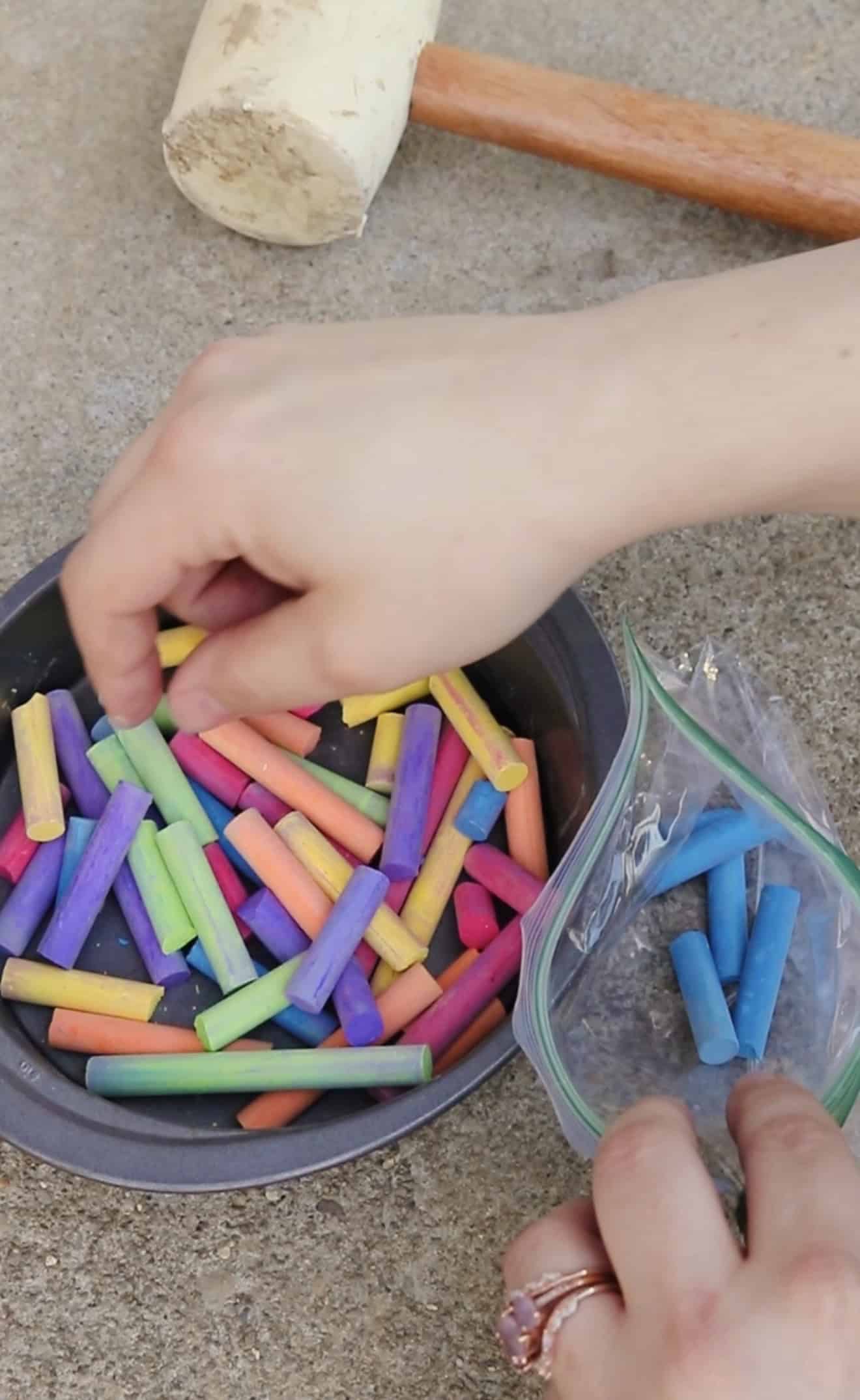 DIY Sidewalk Chalk
