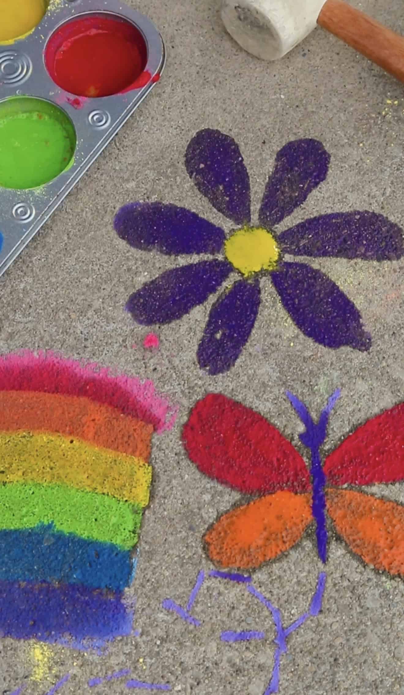 DIY Sidewalk Chalk