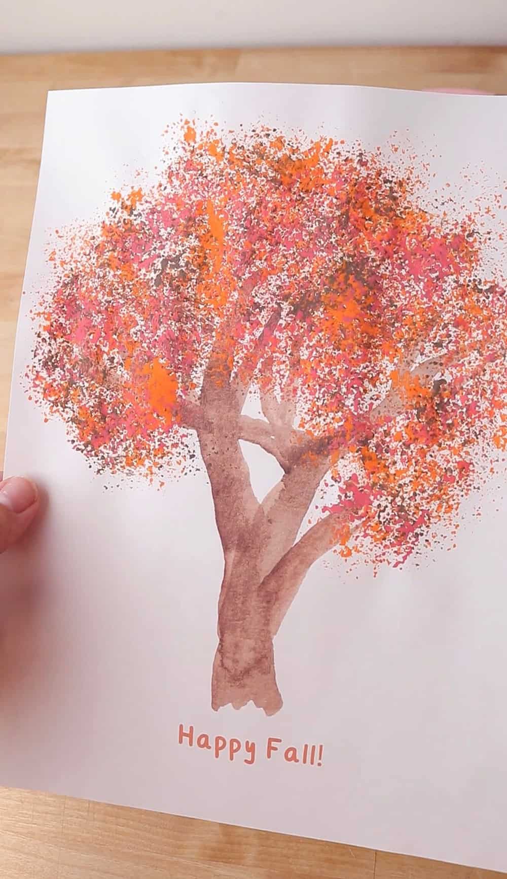 Broccoli Fall Tree Painting