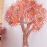 fall tree broccoli painting
