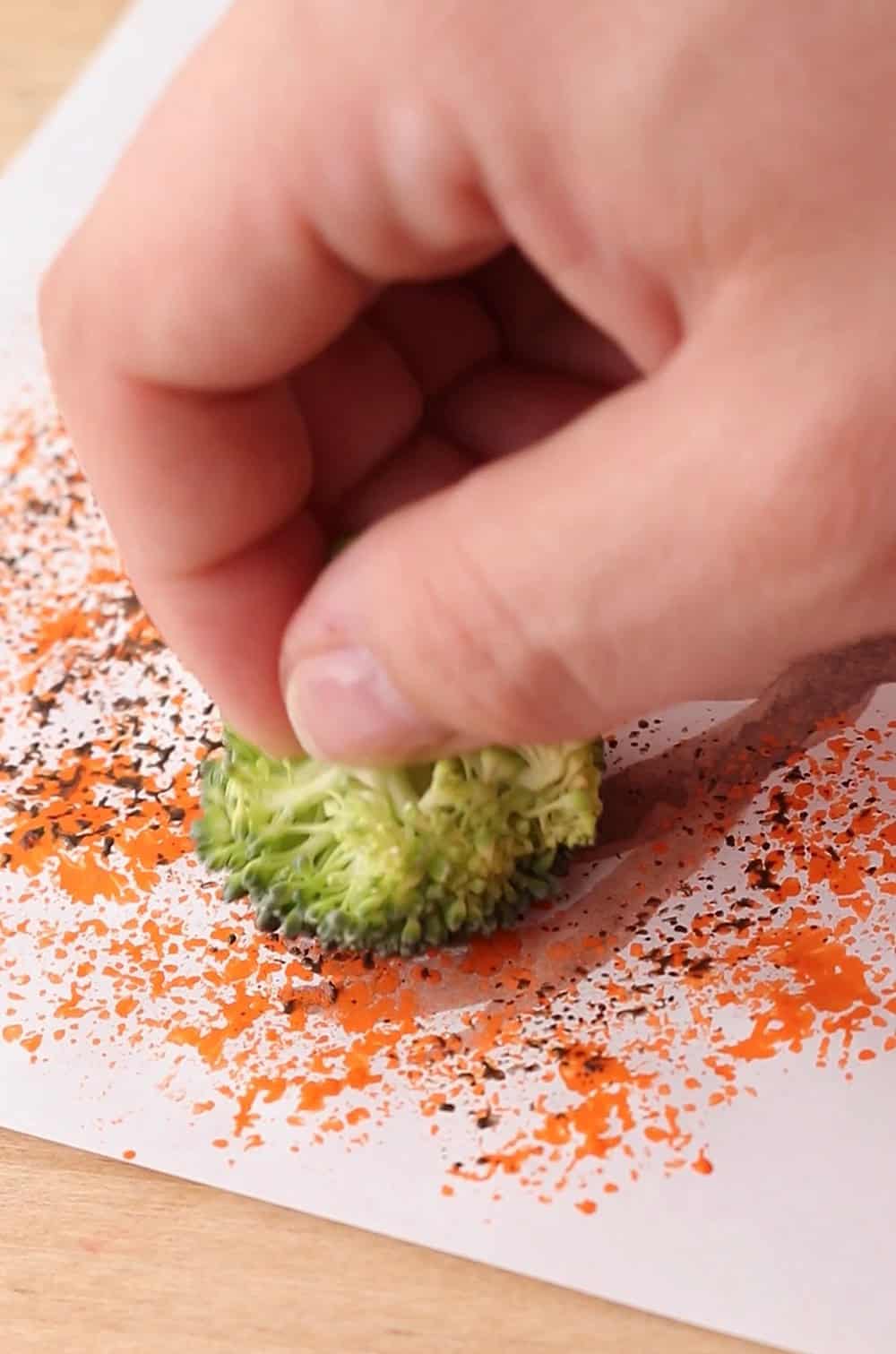 Broccoli Fall Tree Painting